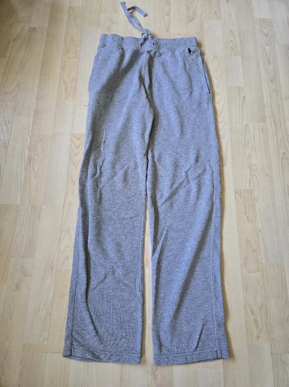 Polo Ralph Lauren Gray Waffle Knit Pants Size Medium